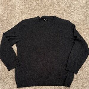 NEw w out tags Mens XL charcoal grey cashmere club room Luxury sweater
